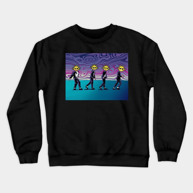 The suns do the moonwalk dance Crewneck Sweatshirt by gambar_corek